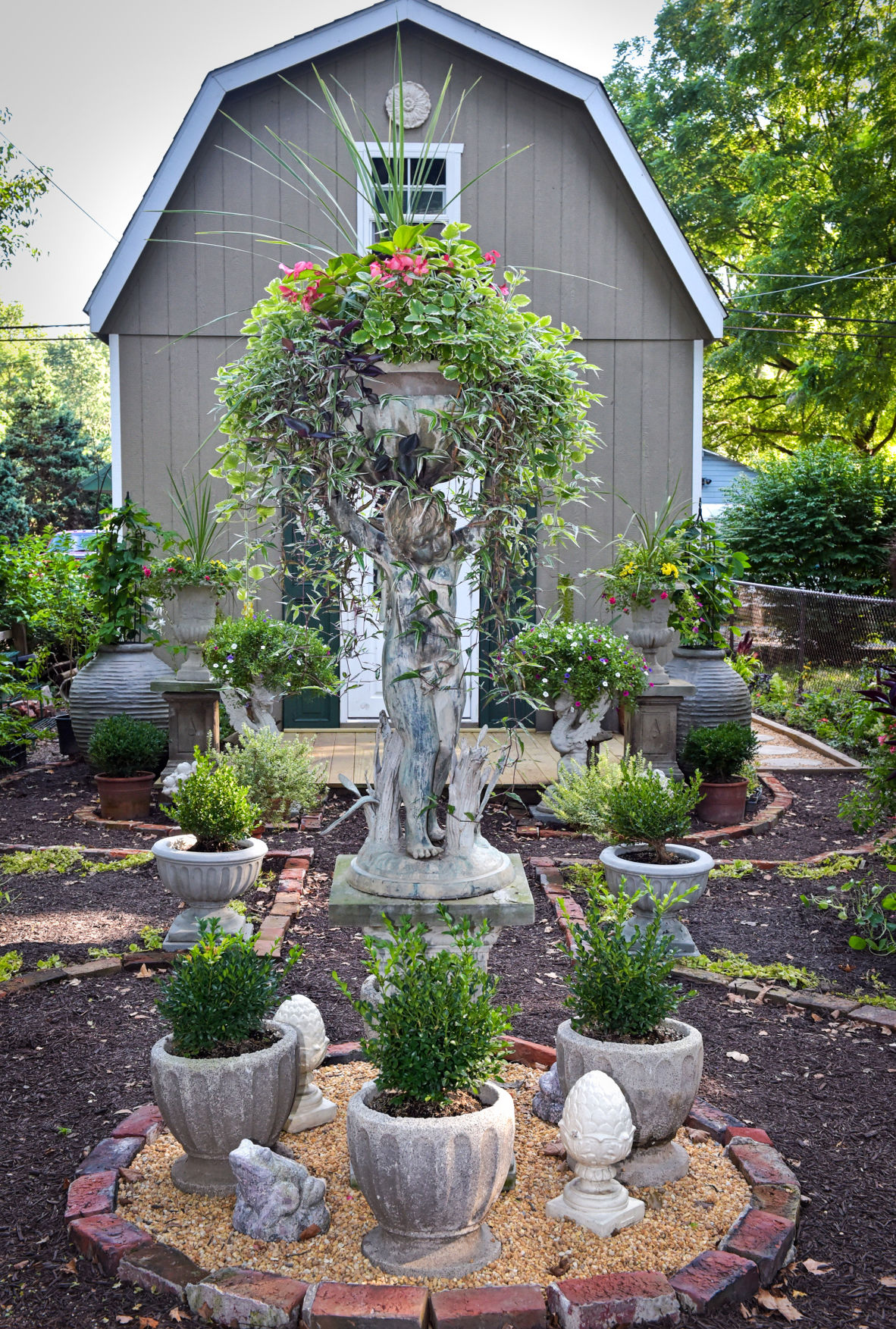 Tour 8 Marietta gardens Sunday; This lush garden on the tour came