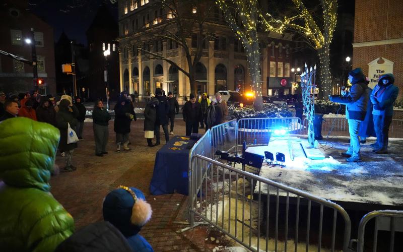 First hanukkah candle 2025