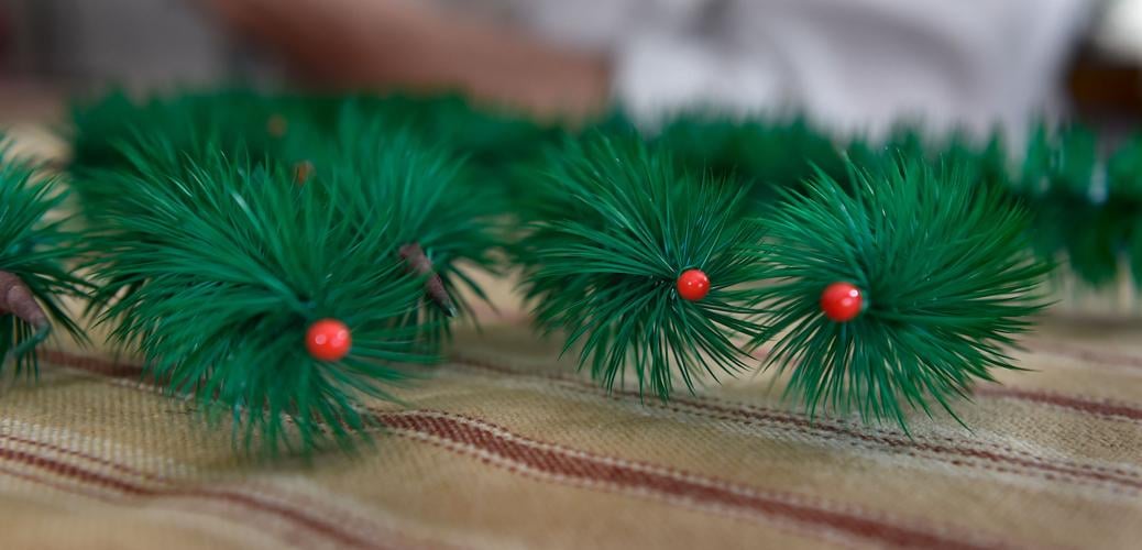 Feather trees were the first artificial Christmas tree; This