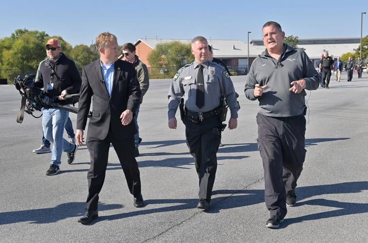 Sen. Aument tours Lancaster County Public Safety Training Center to see