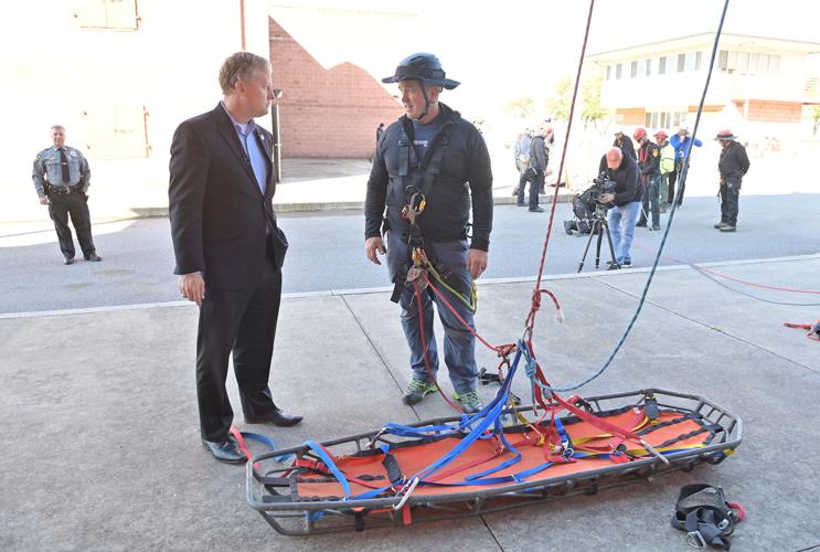 Sen. Aument tours Lancaster County Public Safety Training Center to see