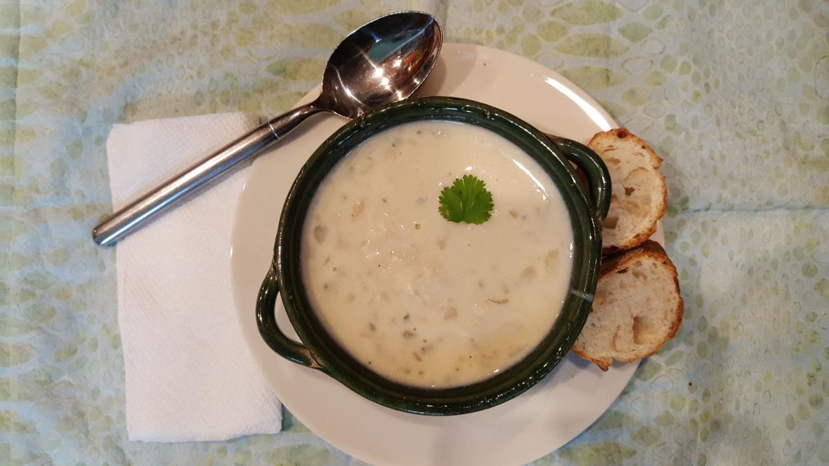 Press Table New England clam chowder without bacon? You might be
