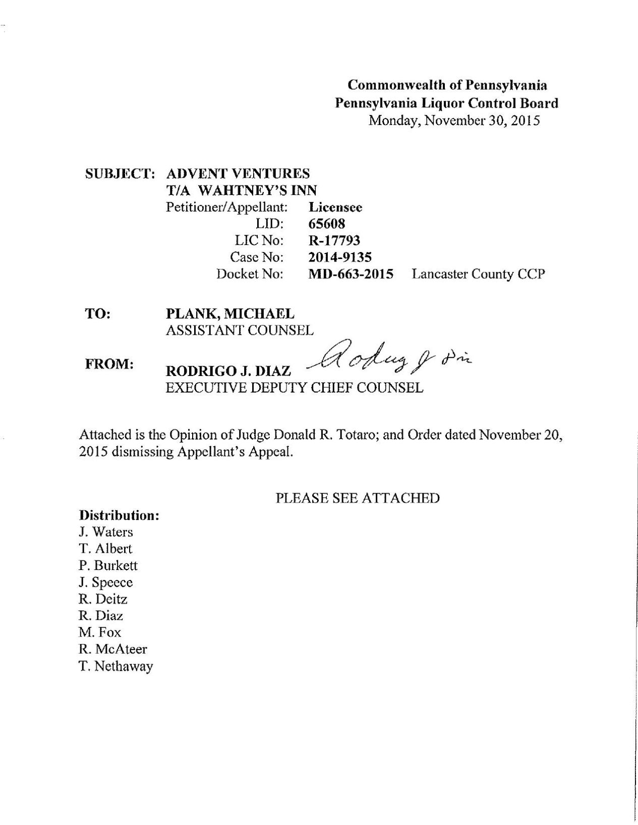 Owner of Wahtney's Inn charged with selling liquor without a license Local News