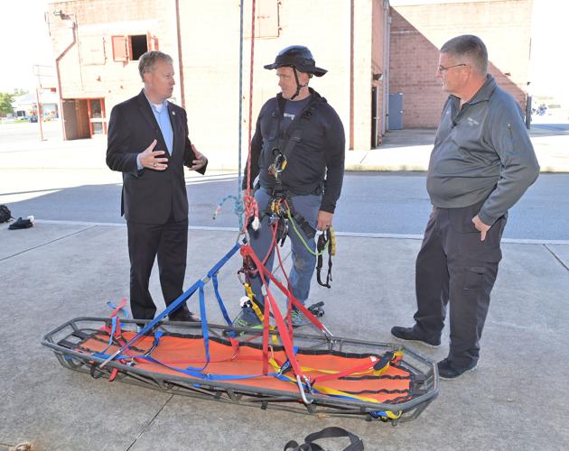 Sen. Aument tours Lancaster County Public Safety Training Center to see