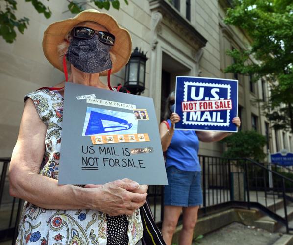 'Save our USPS' protesters rallied outside Lancaster city postal office