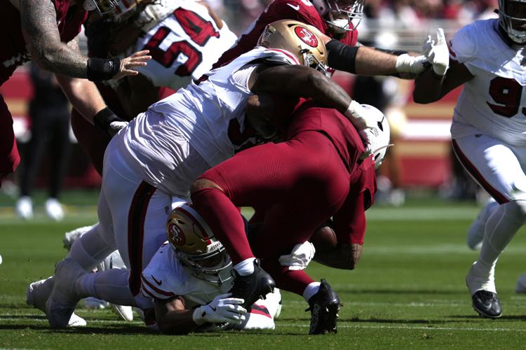 Arizona Cardinals running back James Conner carted off field with ankle  injury against 49ers | NFL | lancasteronline.com