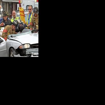 Rescuers cut roof off car to free driver in Columbia crash | News ...