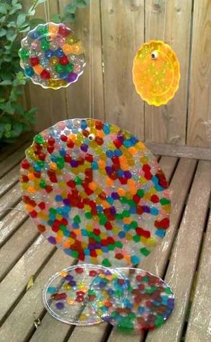 Melted Beads Sun Catcher Craft