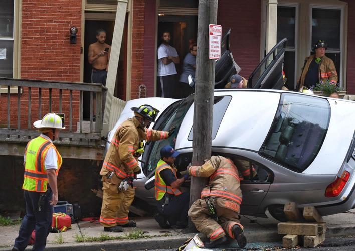 One person injured in Lancaster city crash that sent car into house ...