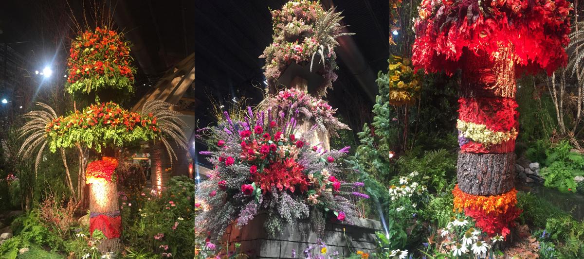 2016 Philadelphia Flower Show floral totems