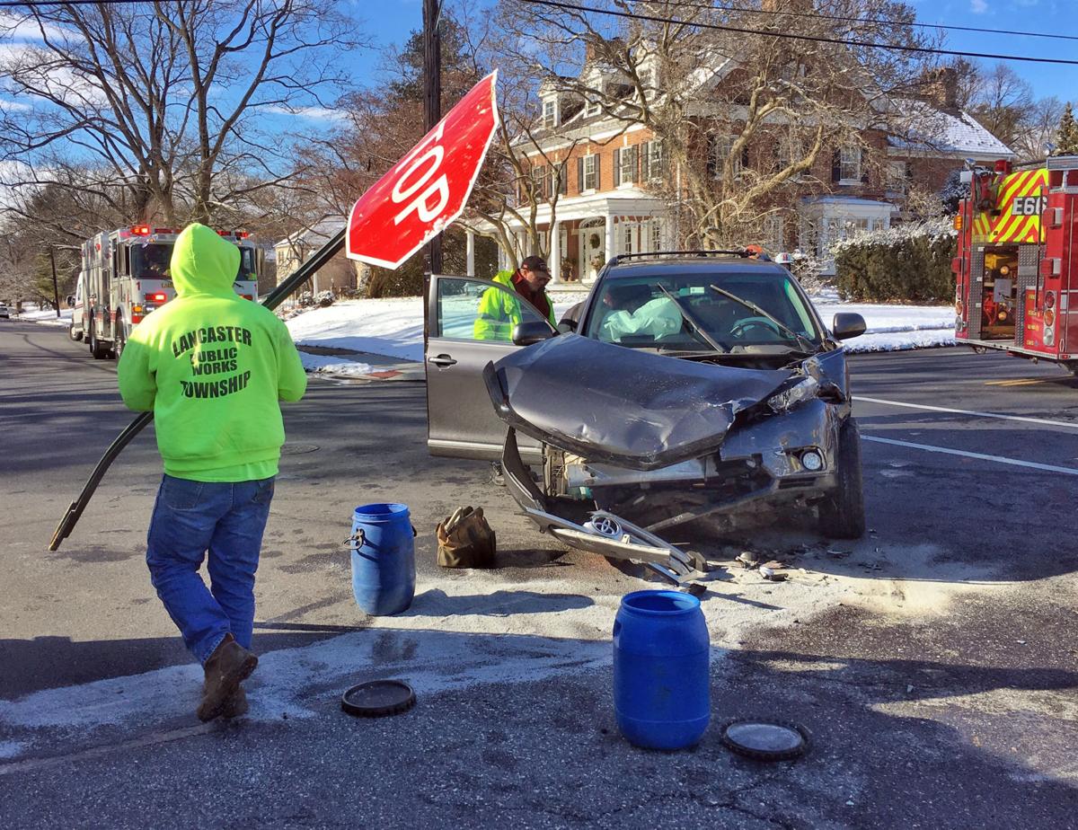Mail truck overturns in 2car accident in Lancaster Township Thursday