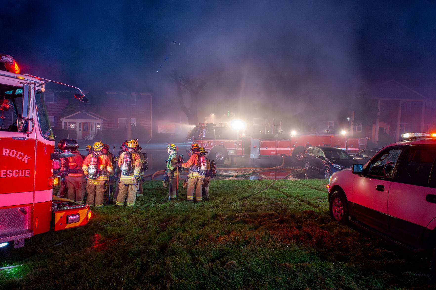 Spring Manor Rd Fire Firefighters battle blaze at Manor Township apartment complex [photos ...