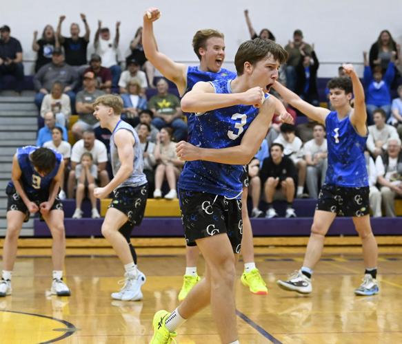 Cedar Crest vs. Manheim Central - L-L League boys volleyball championship