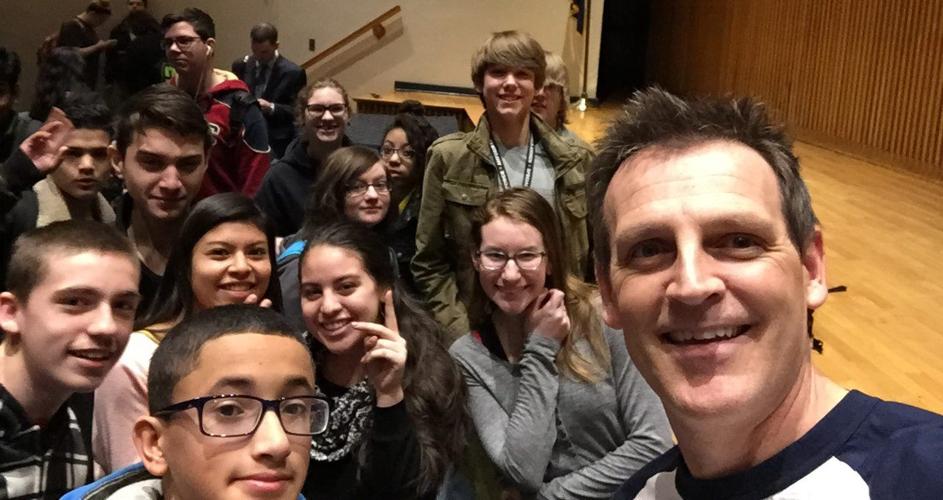 Author visiting Conestoga Valley Middle School talks about movies, games, reading Life