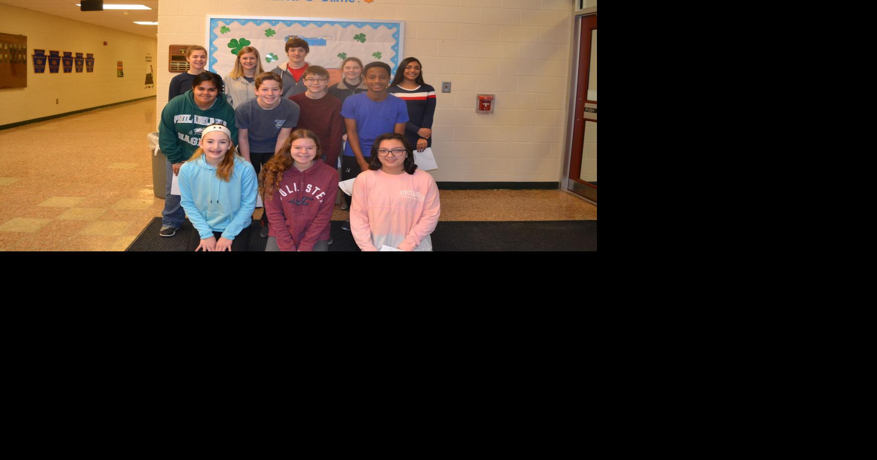 Conestoga Valley Huesken Middle School Students of the Month News