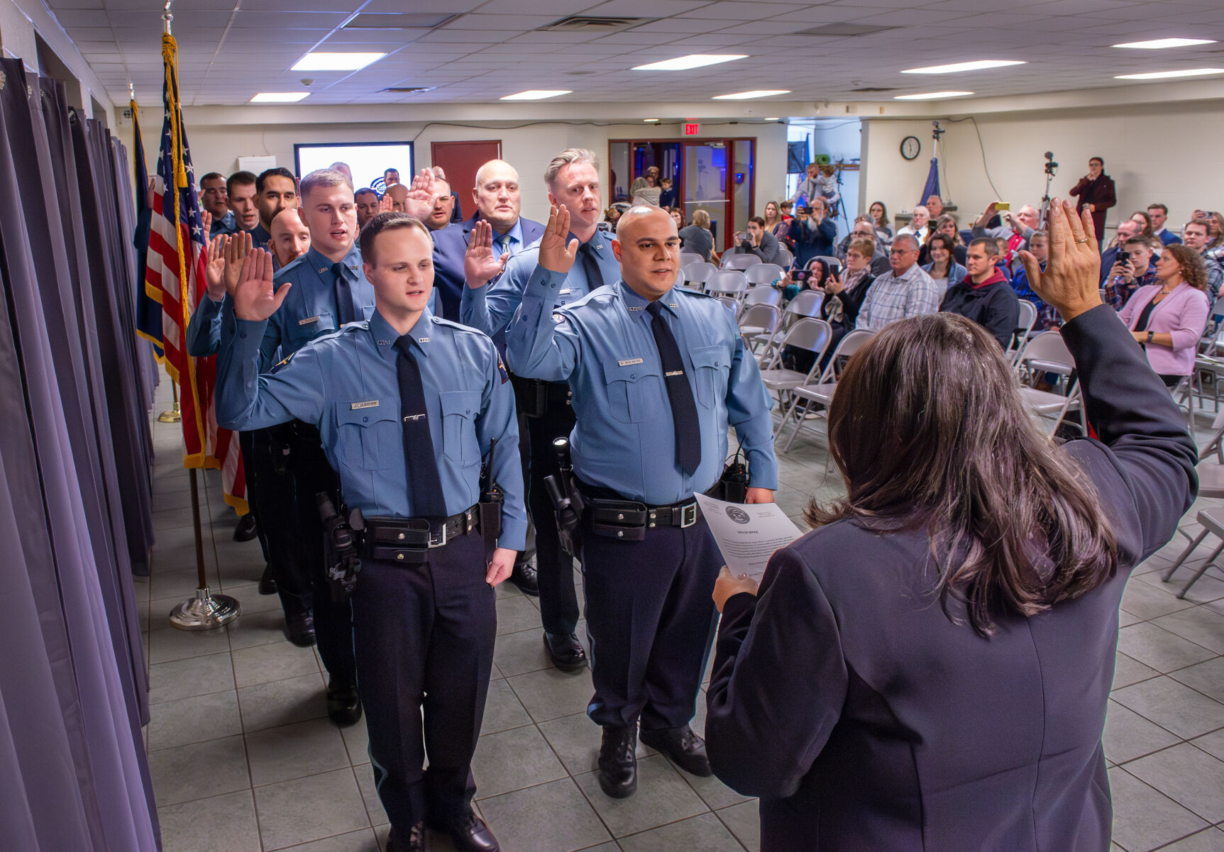 Lancaster Township swears in officers for its new police