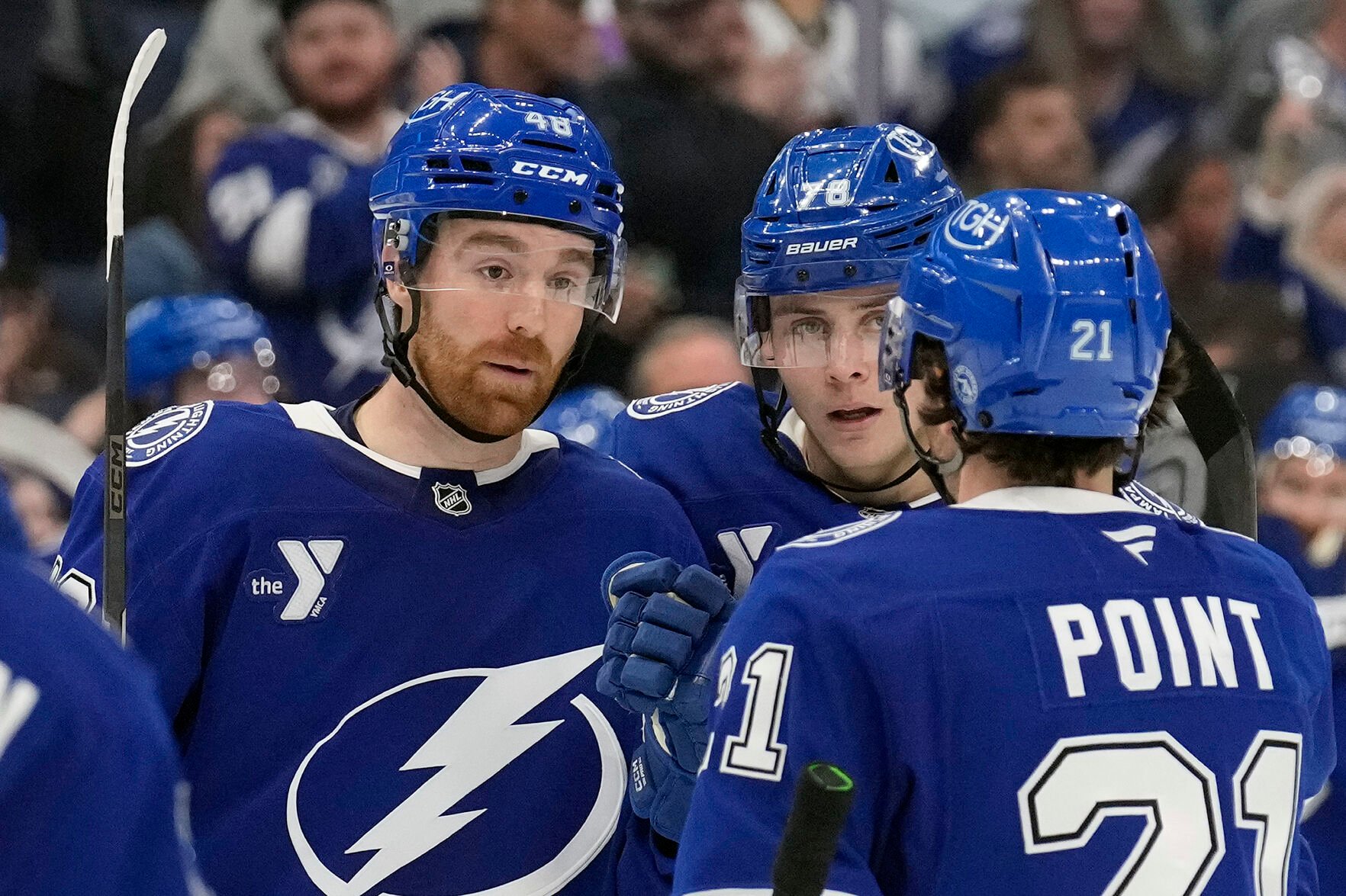 Hagel Scores 2, Point Has 4 Assists In Lightning's 8-1 Win Over Sharks ...