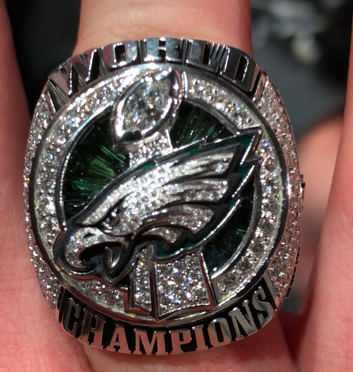 Eagles players, staff receive very big Super Bowl rings Football