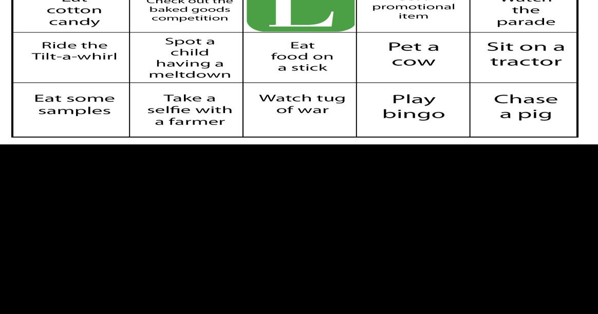 Bingo! You can have more fun at the fairs with our LNP Fair bingo