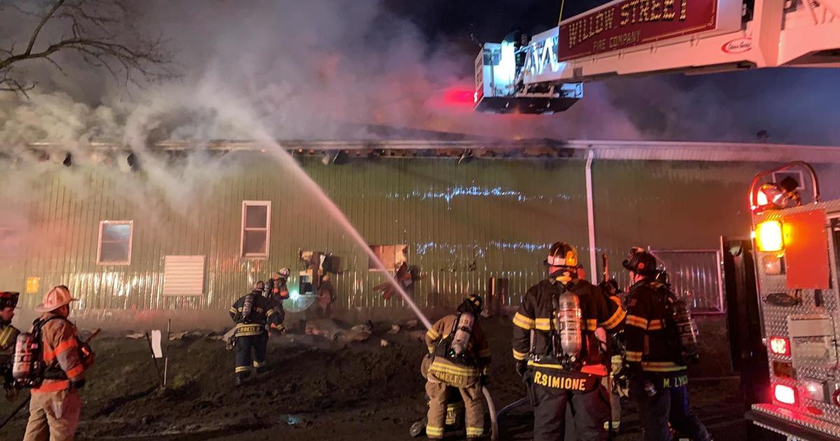 Firefighters battle a fire in Refton Monday night | Local News ...