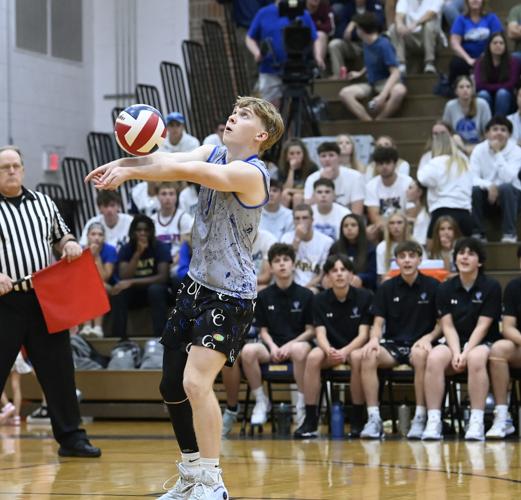 Cedar Crest vs. Manheim Central - L-L League boys volleyball championship
