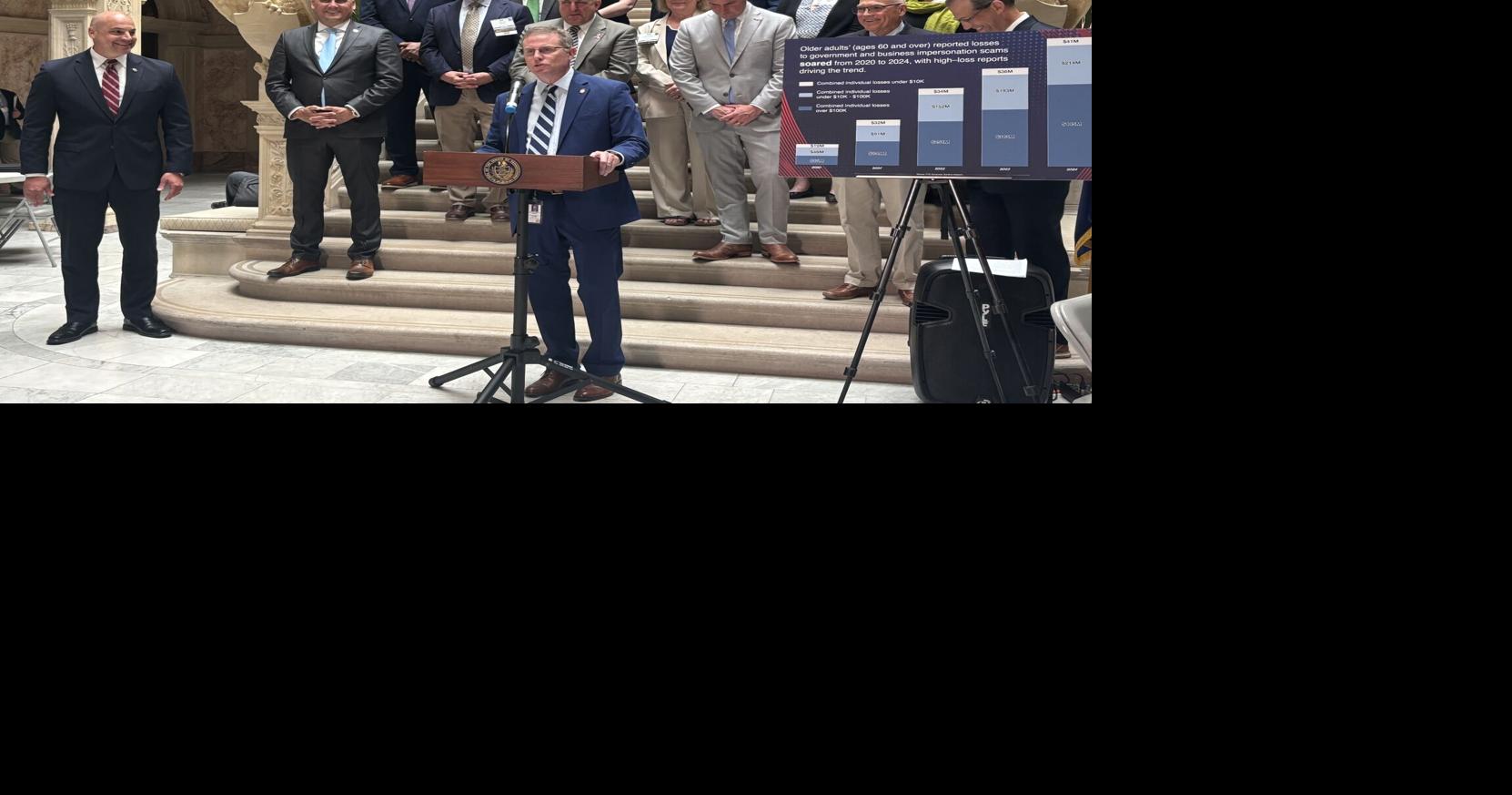 Pa. Attorney General Sunday and Sen. Gebhard want lawmakers to better protect elders from scams, fraud Jun 1, 2026