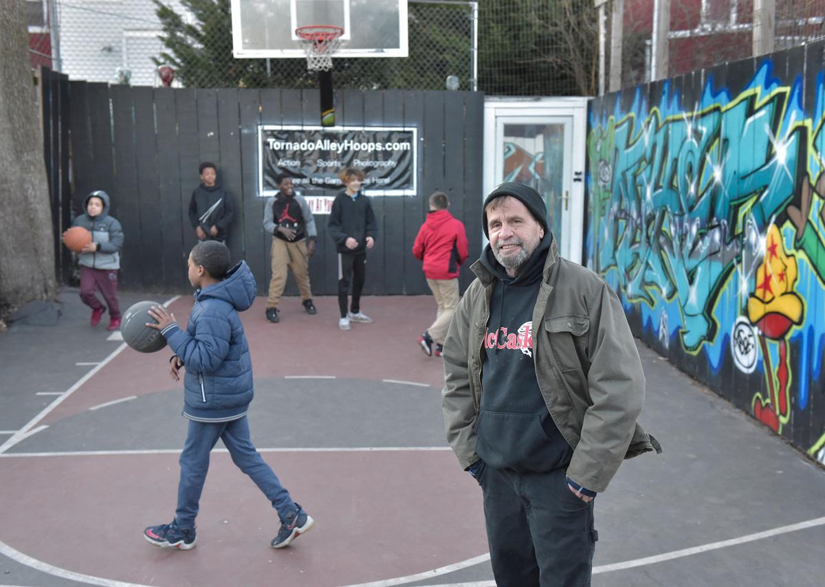 Home Of Lancaster Backyard Basketball Court Tornado Alley Goes