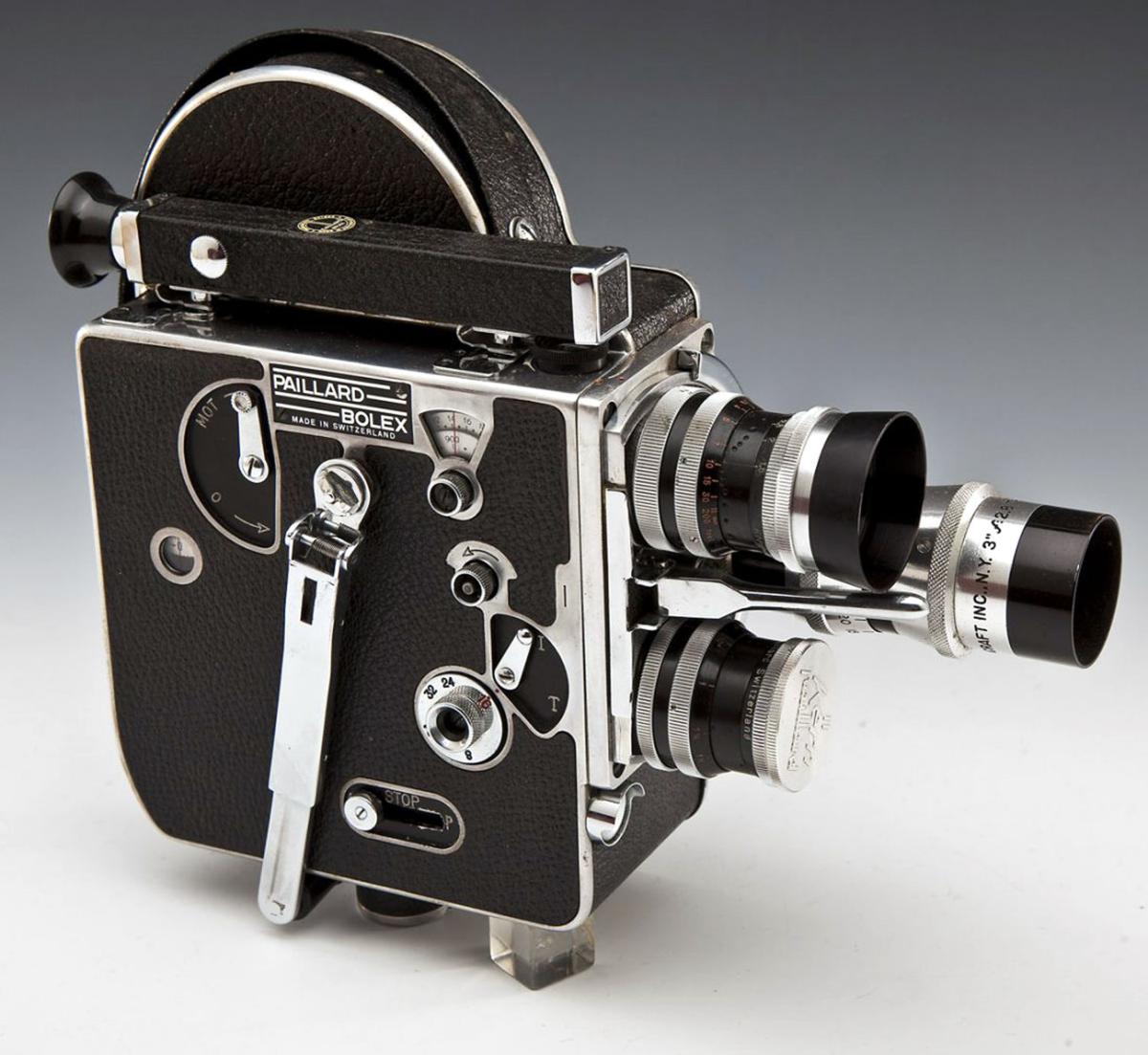 Notes from the antiques market 1950s Paillard Bolex movie camera