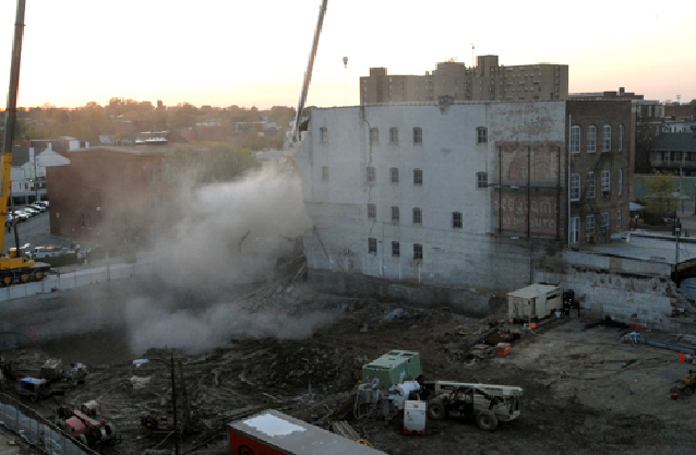 Former Empire TV building falls