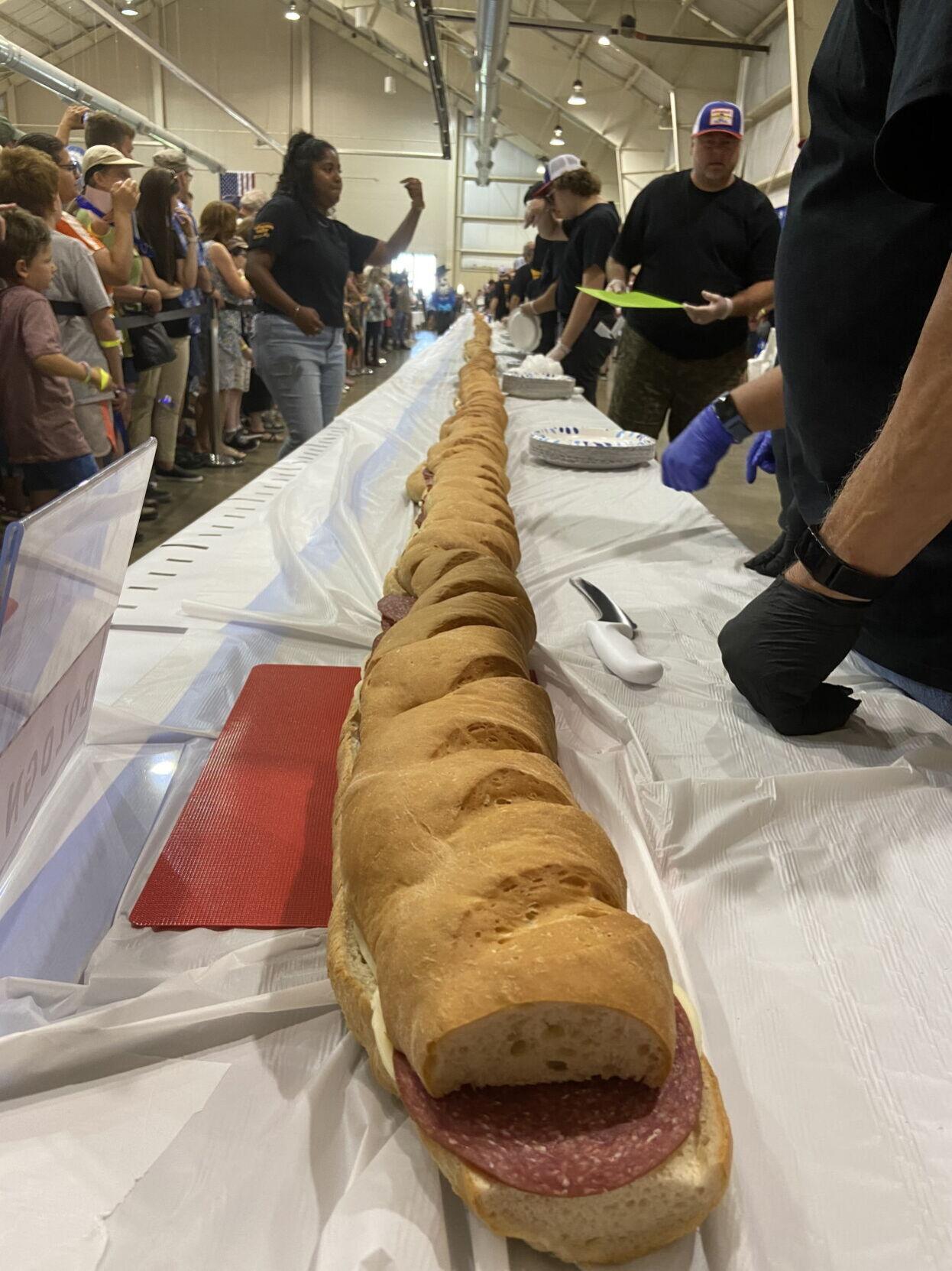 World’s largest Lebanon bologna sandwich takes a bite out of hunger