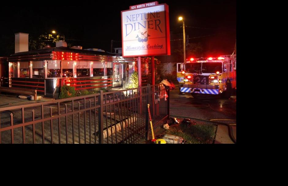 Latenight fire contained to kitchen at Neptune Diner in Manheim