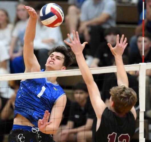 Cedar Crest vs. Manheim Central - L-L League boys volleyball championship