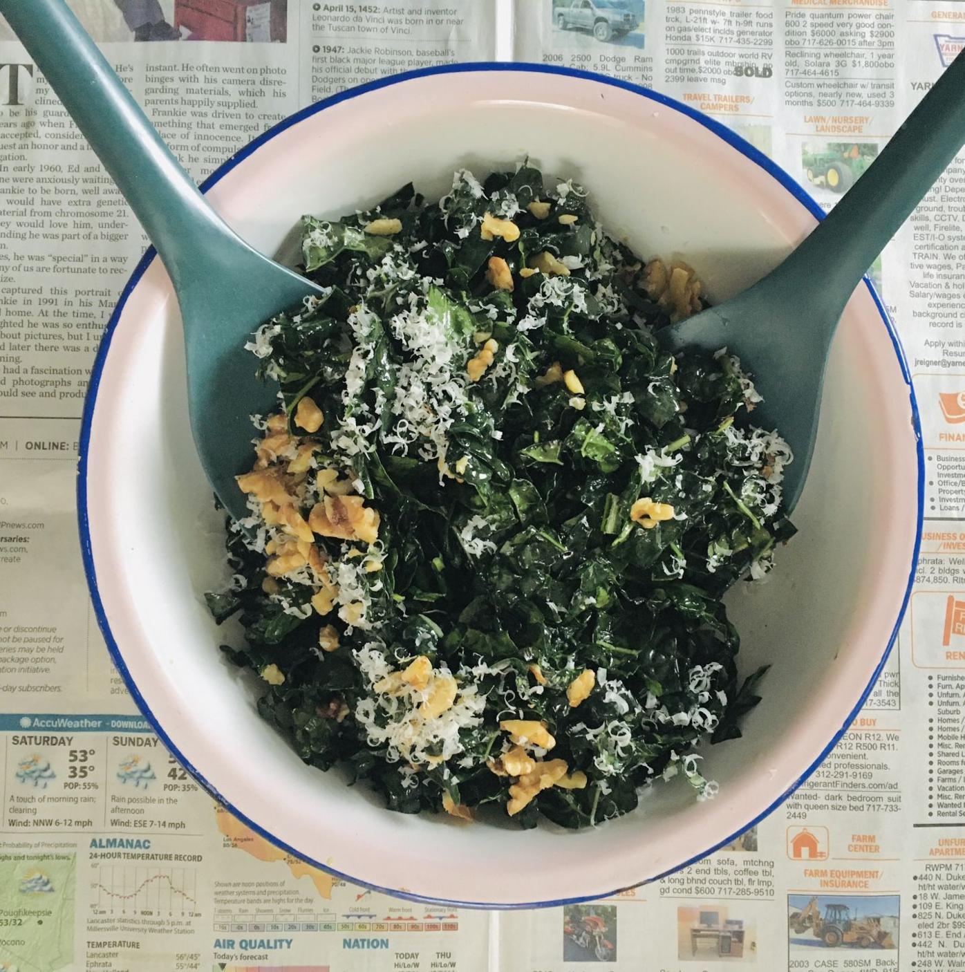 recipe for kale salad stay put cooking