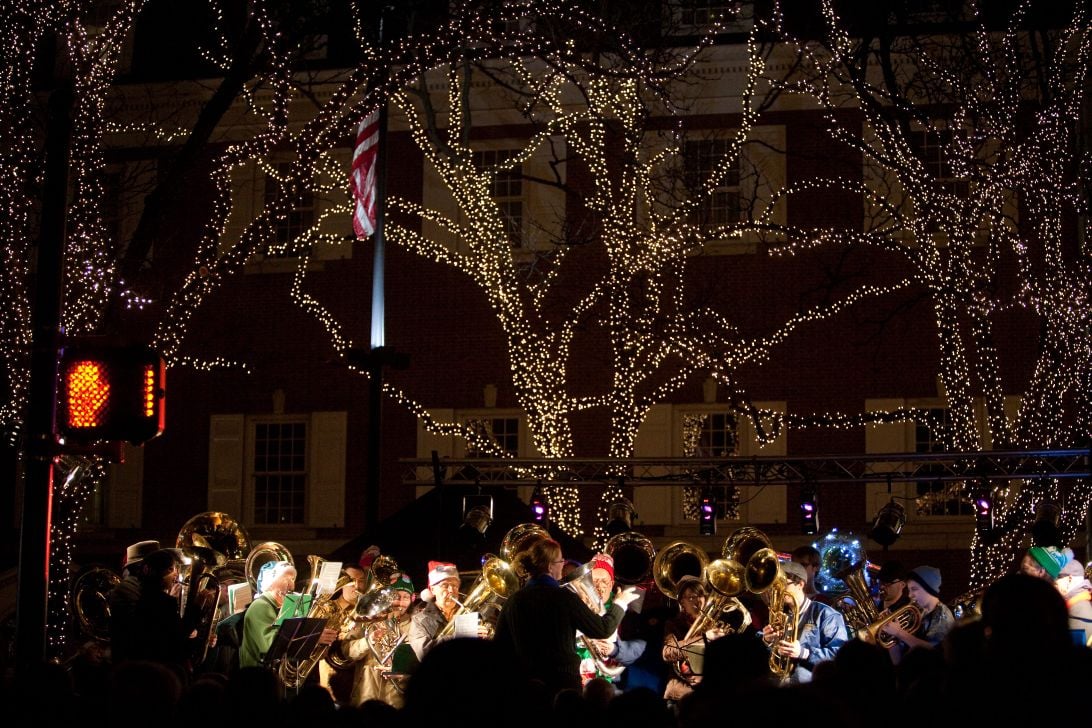 Tree lighting and Tuba Christmas usher in the holiday season in