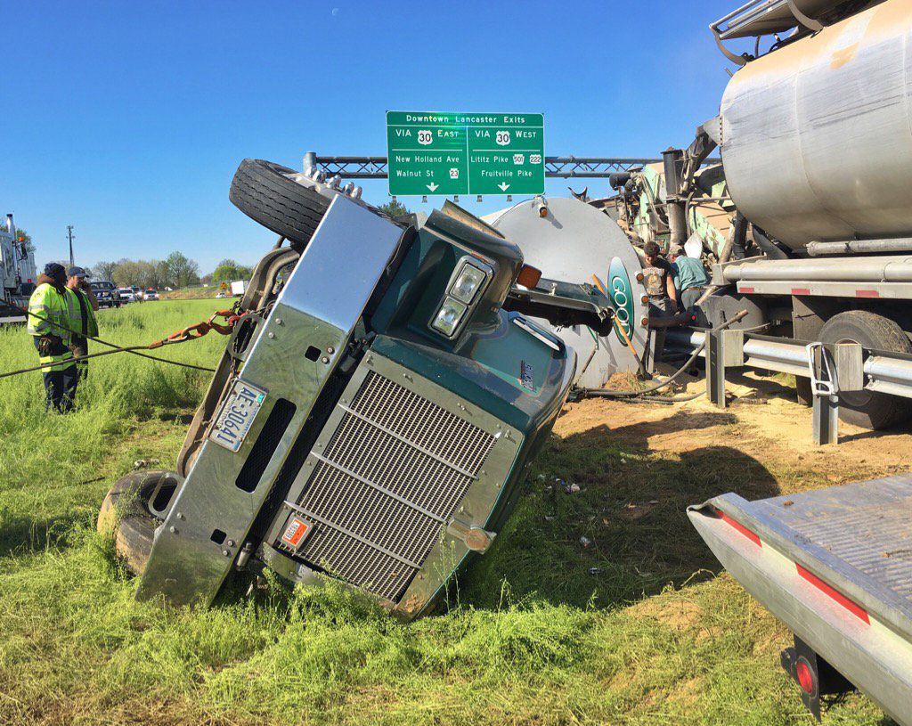 Tractor Trailer Crash Shuts Down Portion Of Route 222 For Several Hours Local News 0021