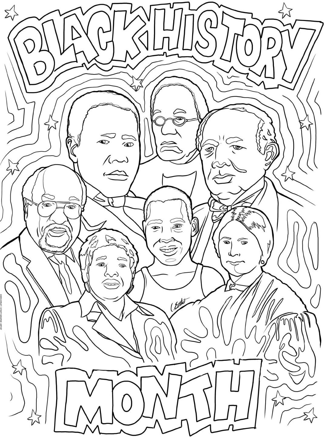 black inventor coloring pages