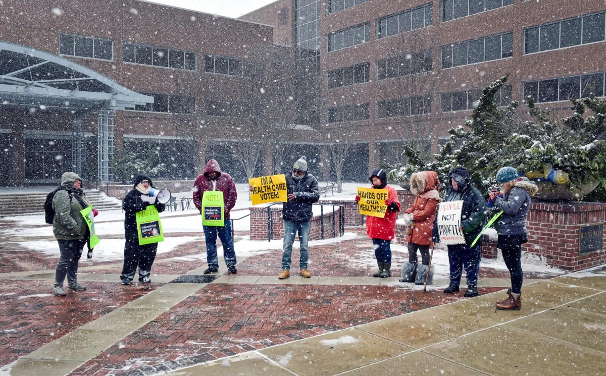 It Is An Atrocity Protesters Decry Upmc Pinnacle Closure At Binn S Park Wednesday Local News Lancasteronline Com