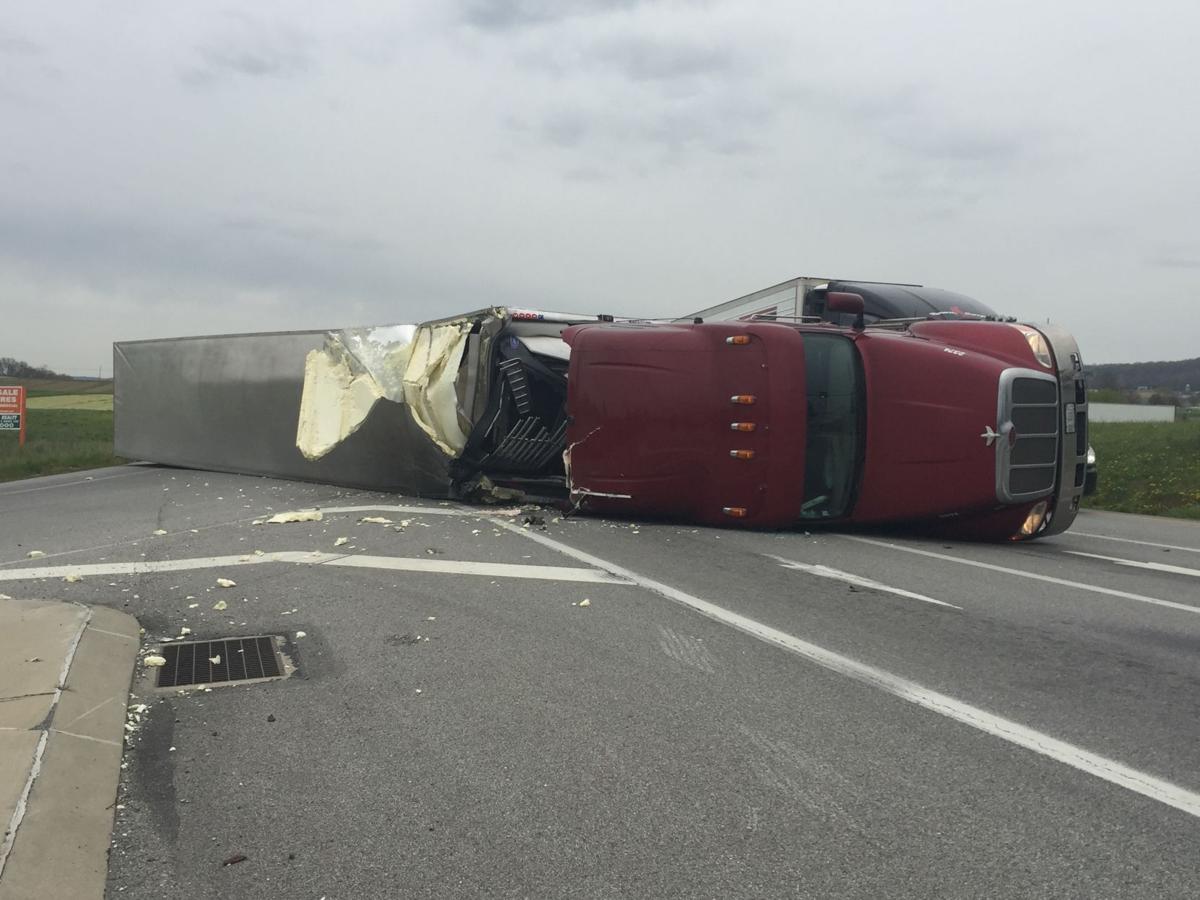 Tractor Trailer Crash Leads To Traffic Backup On Route 772