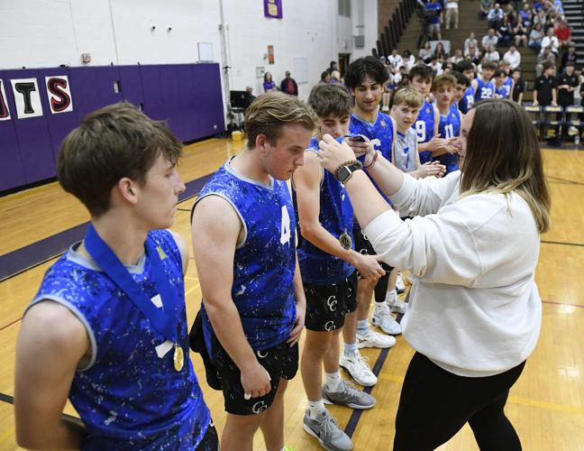 Cedar Crest vs. Manheim Central - L-L League boys volleyball championship