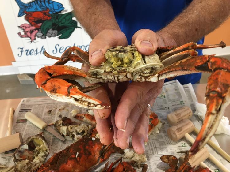 You can learn a lot about crabs from Tim Glatfelter at Mr. Bill's Fresh