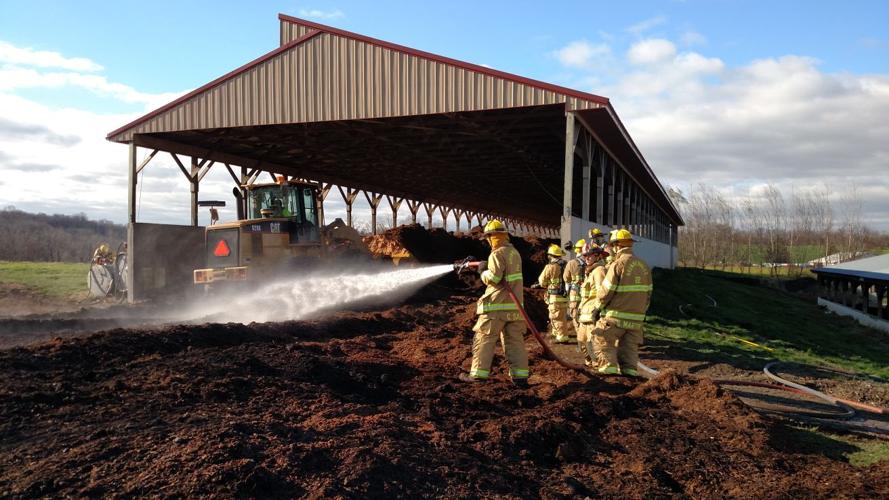 Blaze at Kreider Mulch in Manor Township strikes day after compost fire