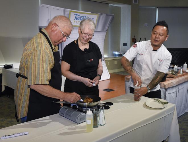 'Chopped', 'Iron Chef' cook Jet Tila visited Luther Acres in Lititz for cooking demonstration