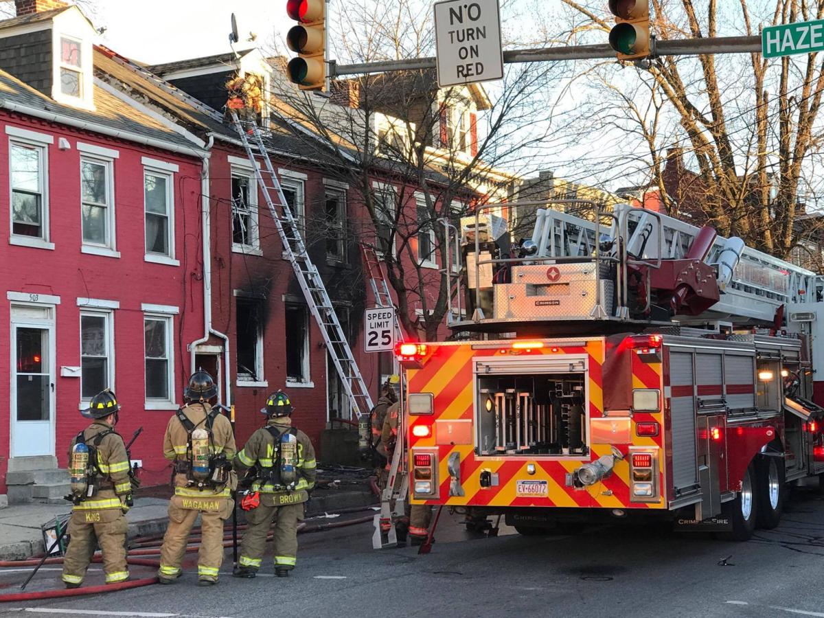 3-alarm fire heavily damages Lancaster city row home; 6 ...