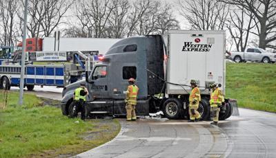 Jackknifed Tractor Trailer Causes Backup On Route 222 South