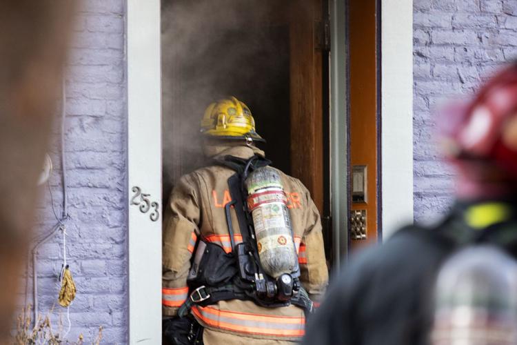 Crews battle fire on West King Street in Lancaster Wednesday afternoon ...