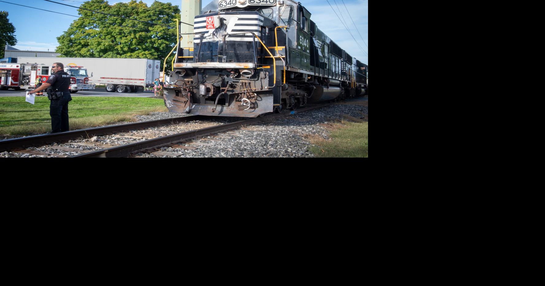 Train crashes into tractor-trailer in Upper Leacock Township