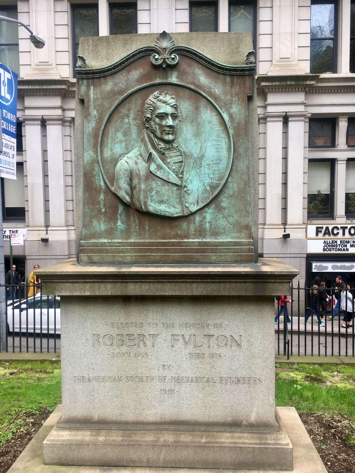 Grave of Lancaster County #39 s Robert Fulton of steamboat fame next to