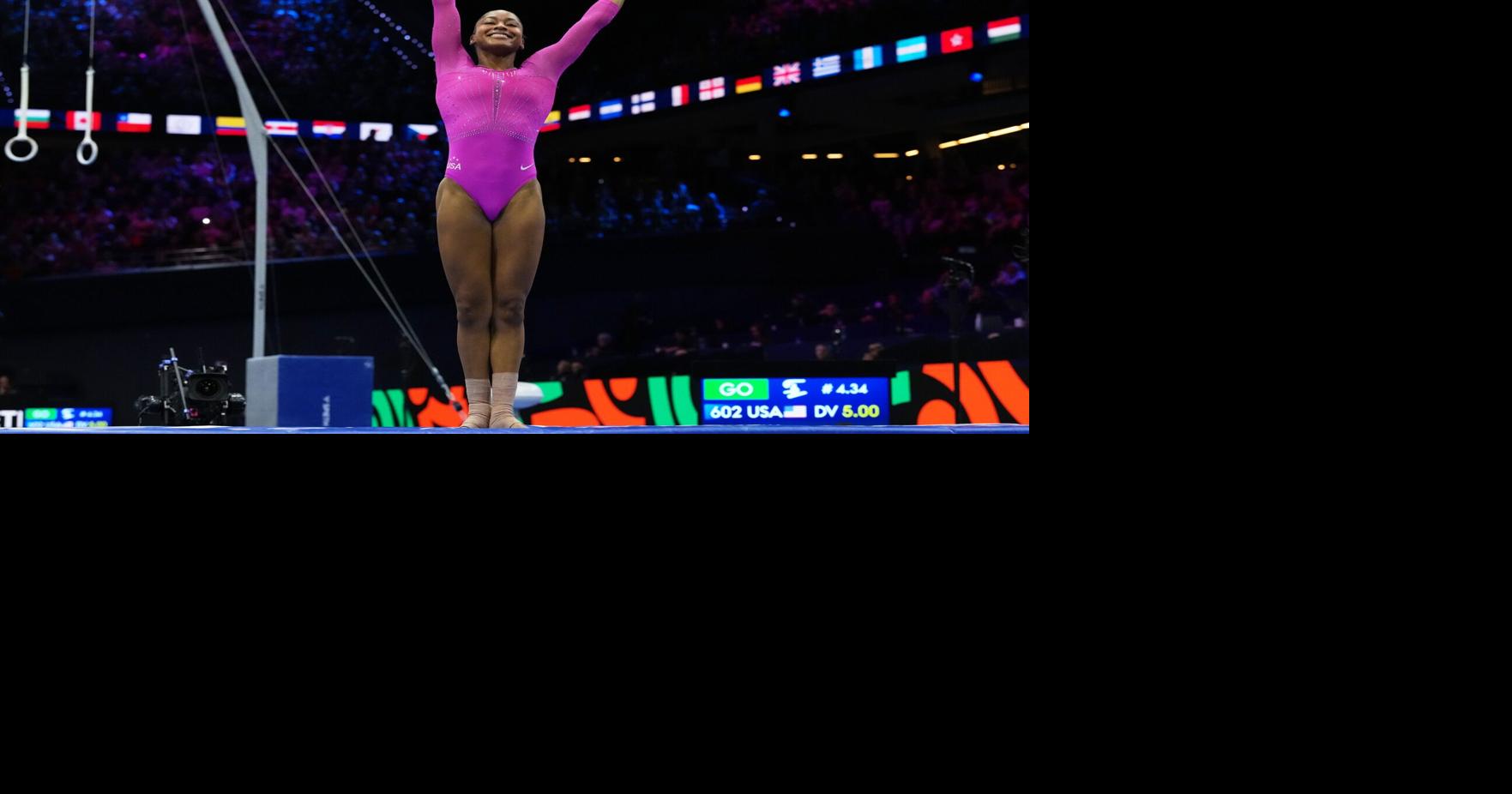 Newly minted all-around champ Skye Blakely adds two more medals at world gymnastics championships