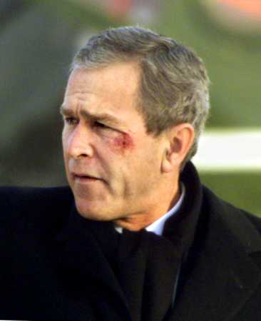 george w bush hot dog game