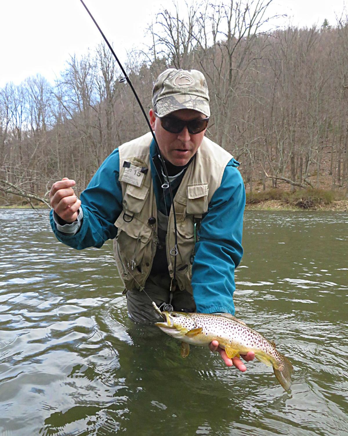 Penns Creek brown trout they're big, there's lots of 'em and they're